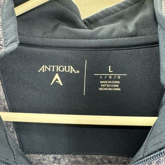 Antigua NFL New England Patriots Fortune 1/4 Zip Pullover - Navy- Size L- NWT - Picture 4 of 12